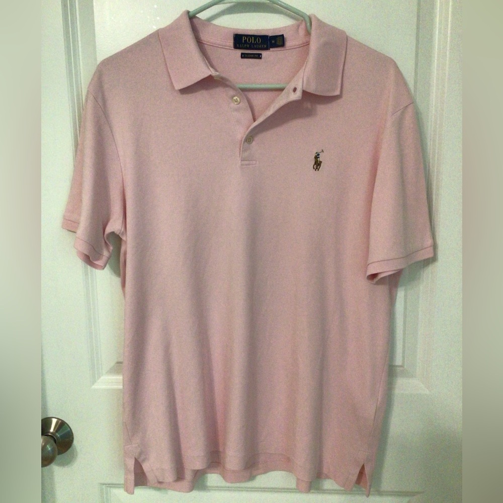 Ralph Lauren Men's Light Pink Polo Shirt